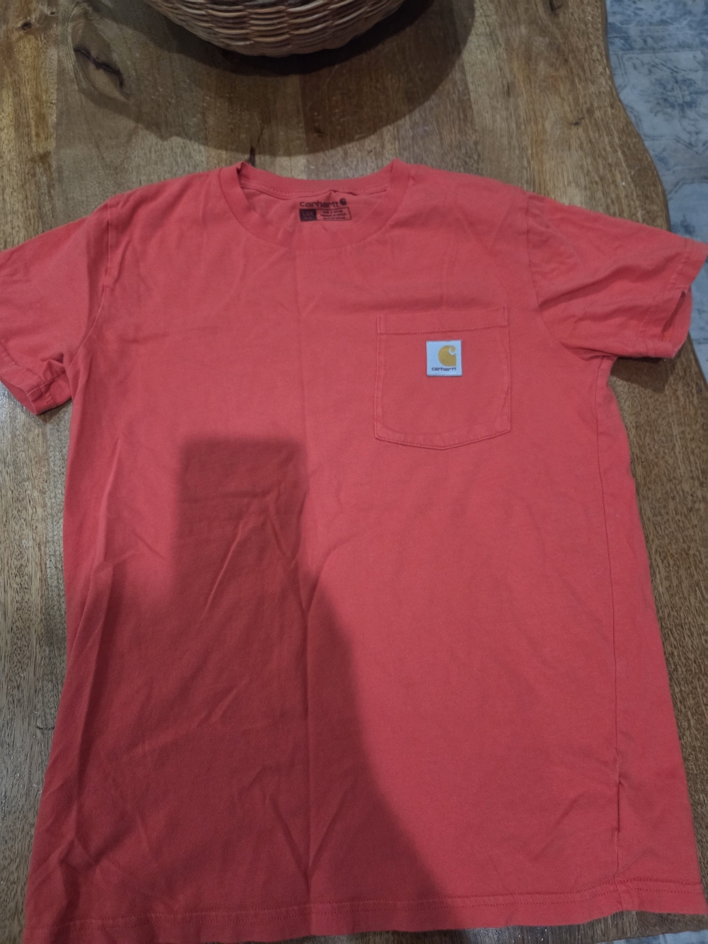 Carhartt Kids Pocket Tee in Coral